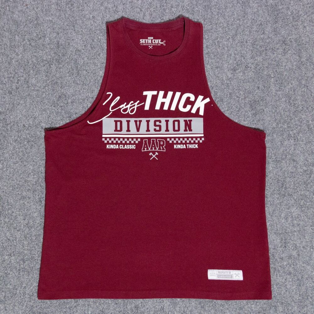 All American Roughneck AAR Seth Cut Class Thick Gym Workout Tank Mens Medium USA